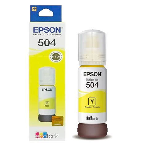 Kit Refil De Tinta 4 Cores Epson 504 Preto Amarelo Cyan Magenta