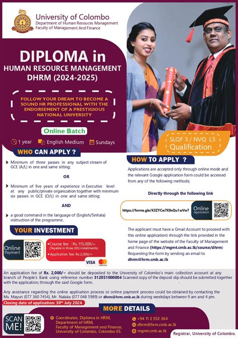 Diploma In Human Resource Management Dhrm Faculty Of Management And Finance