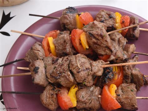 Brochettes De Boeuf Marin Es Pour Bbq Recette Brochettes De Boeuf