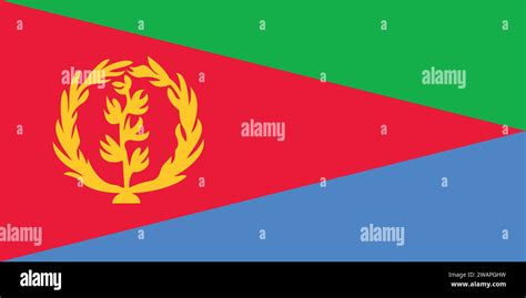 High Detailed Flag Of Eritrea National Eritrea Flag Africa D