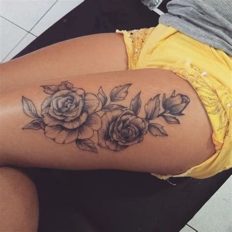 536 Tatuajes Para Mujer En La Pierna 【 Delicados 】 Flower Thigh