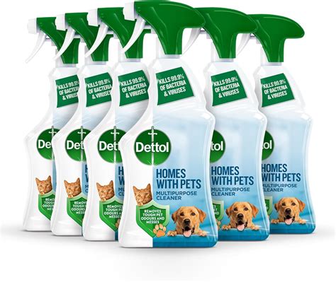 Dettol Homes With Pets Anibacterial Spray Fresh Breeze Multipack Of