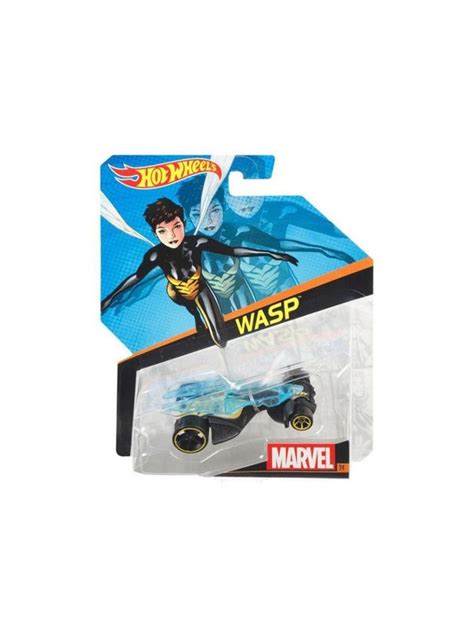 DJJ Машинка металлическая игрушка Hot Wheels тематическая коллекционная модель MARVEL WASP