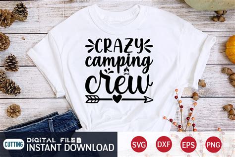 Crazy Camping Crew Svg By Funnysvgcrafts Thehungryjpeg