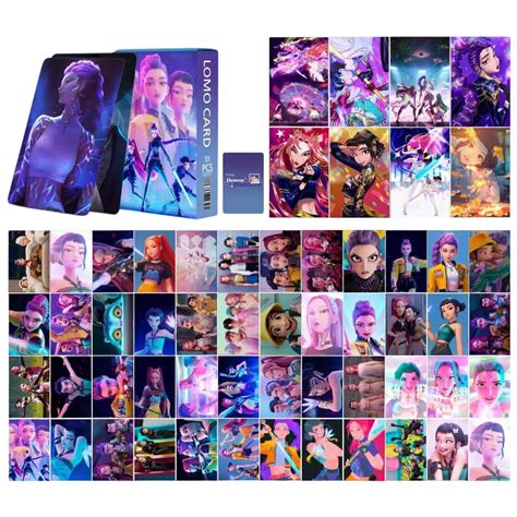 55pack Kpop Demon Hunters Flash Cardshuntrix Holographics Cartoon