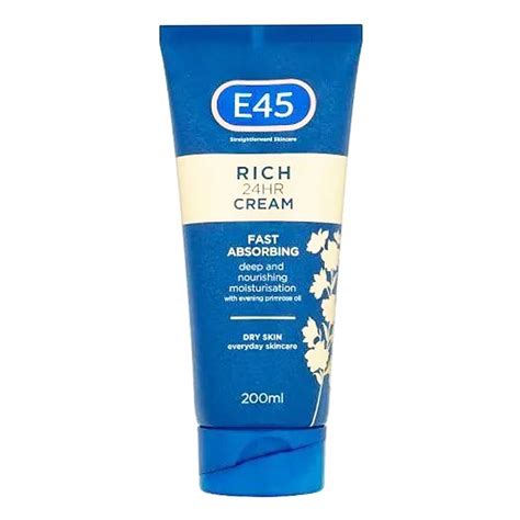 E45 Rich 24hr Fast Absorbing Moisturising Cream 200ml Sinin