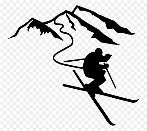 Free Skier Silhouette, Download Free Skier Silhouette png images, Free ...