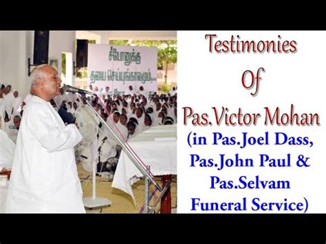 TPM MESSAGES TPM TESTIMONY PASTOR VICTOR MOHAN TESTIMONIES