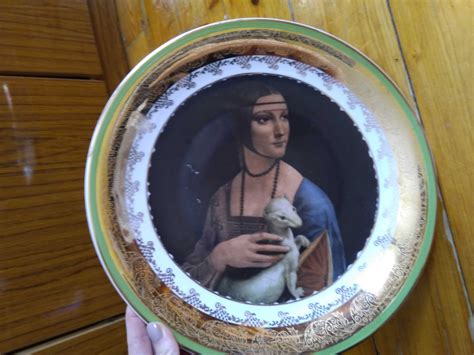 Duża Patera Dama z gronostajem Leonardo da Vinci Wrocław Fabryczna OLX pl