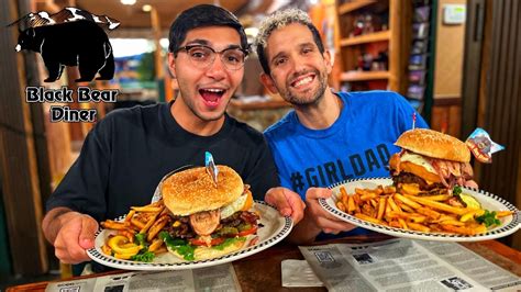 Huge Burger Challenge Black Bear Diner Big Daddy Burger Challenge