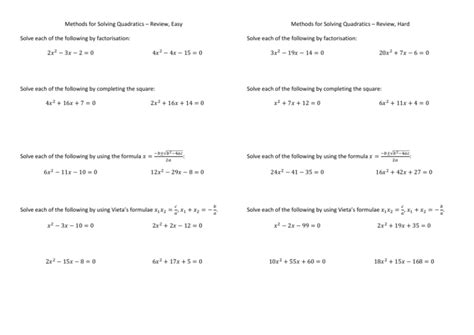 Lesson 27 - Applications of Quadratic Equations