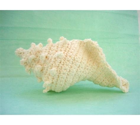 Conch Sea Shell Crochet Ornament Amigurumi