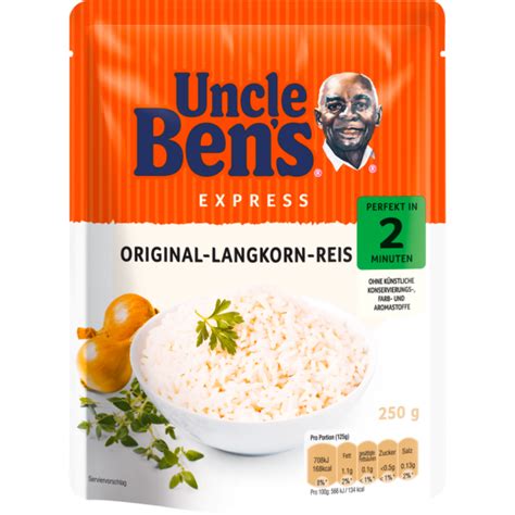 Uncle Bens Express Reis Langkorn G Reis Linsen Grie Nudeln