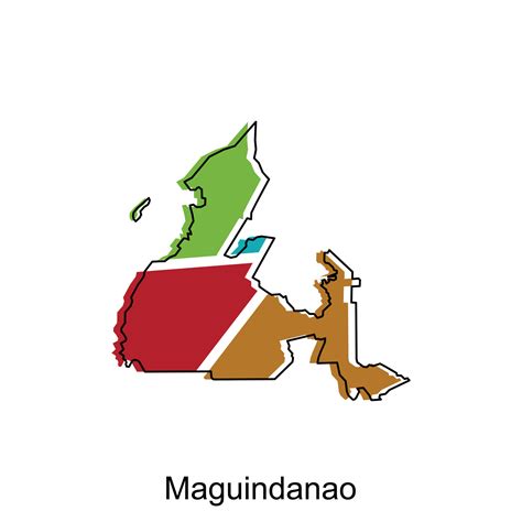 vector map of Maguindanao modern outline, High detailed vector ...