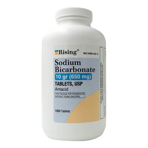 Sodium Bicarbonate 650 Mg Tablet Bottle 1,000 Tablets