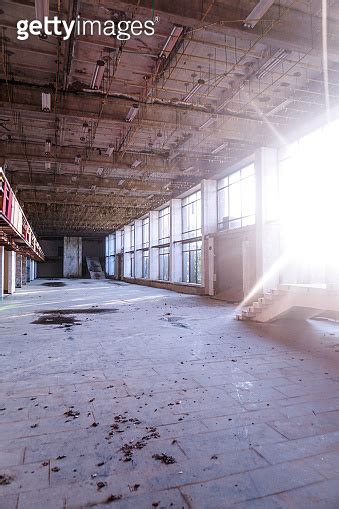 Ruins Of Abandoned Buildings In 1986 Soviet Architecture In Chernobyl