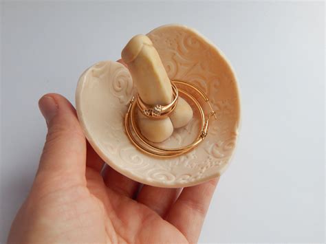 Penis Heart Shaped Ring Holder Jewelry Dish Mature Content Etsy