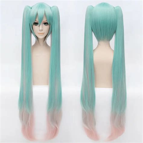 Magical Mirai Vocaloid Hatsune Miku Cosplay Wig Hair Wigs Long Cosplay Party Wig Hair Clip