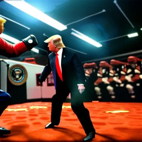 Donald Trump Uppercut Toasty Mortal Kombat Stable Diffusion Openart