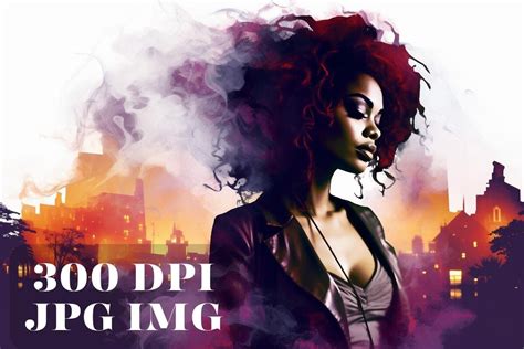 Sultry Black Woman In The City Graphic By Whimsy Girl Creative Fabrica