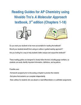 Reading Guides For Ap Chem Tros A Molecular Approach Rd Ed