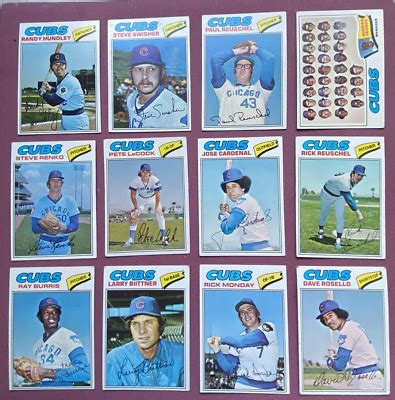 1977 Topps Chicago Cubs Lot 22 Cards All Different EBay