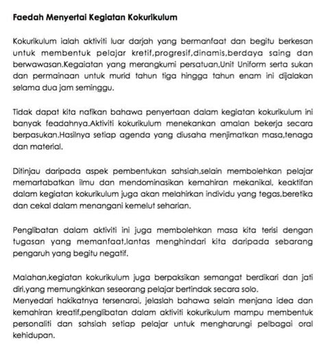 Contoh Karangan Upsr Terbaik Bahasa Melayu Riset