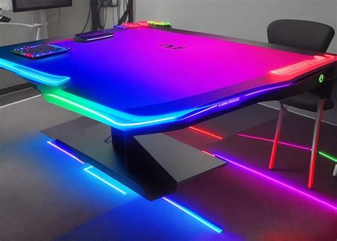 Premium AI Image | RGB gaming table