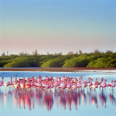 rare american flamingos spotted  florida everglades highlight