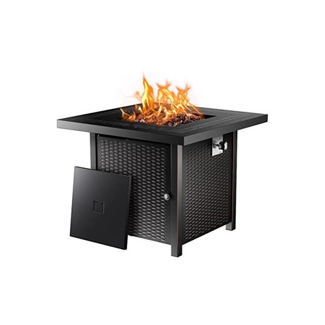 Ciays Propane Fire Pits Inch Outdoor Gas Fire Pit Btu Steel