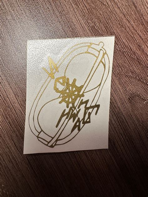 Ateez Gold Vinyl Sticker Seonghwa Lightstick Etsy