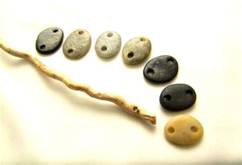 Pebble jewelry Beach stone jewelry supplies lot of 7 by StoneLab, $6.99 ...