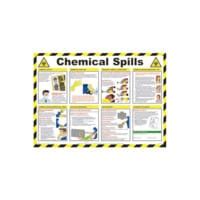 Shop Sitesafe Chemical Spills Safety Poster Laminated X Mm