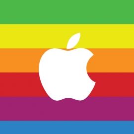 Freepiker Apple Logo With Color Background