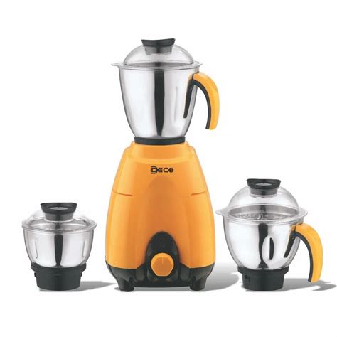 Deco Yellow Mixer Grinder For Wet Dry Grinding W At