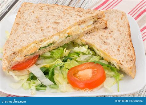 Egg And Cress Sandwich Royalty-Free Stock Photography | CartoonDealer ...