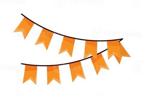 Yellow Garlands Party Banner 21615246 Png