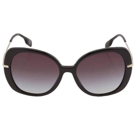 Burberry Eugenie Grey Gradient Butterfly Sunglasses In Black Lyst