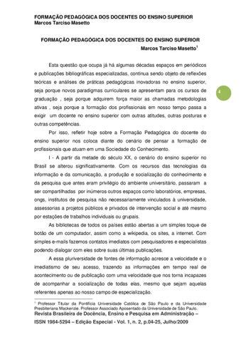 Forma O Pedag Gica Masetto By ADRIANA VIGNO Issuu