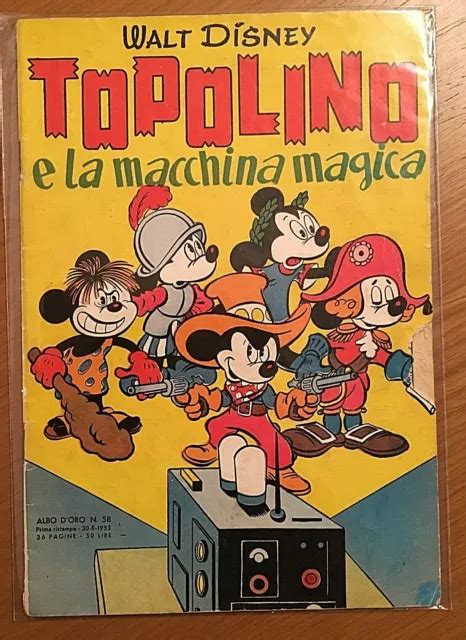 Albo Doro Disney N°58 Topolino E La Macchina Magica Originale