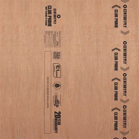 Brown Centuryply Club Prime Bwp Waterproof Mm Plywood For Furniture