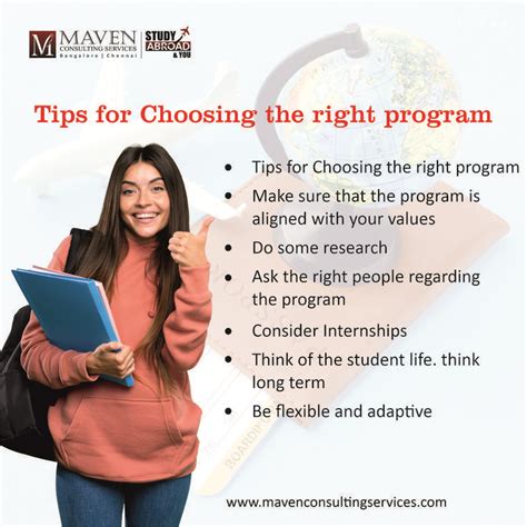 Tips for Choosing the right program | Student life, Student, Education
