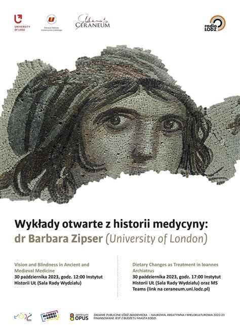 Wyk Ady Otwarte Z Historii Medycyny W Ramach Projektu Horyzonty Humanistyki