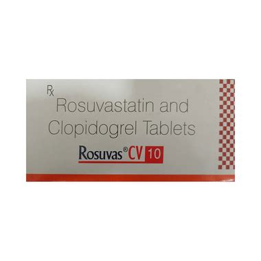 Rosuvas CV 10 Tablet 10 Tablets In 1 Strip GetOMeds