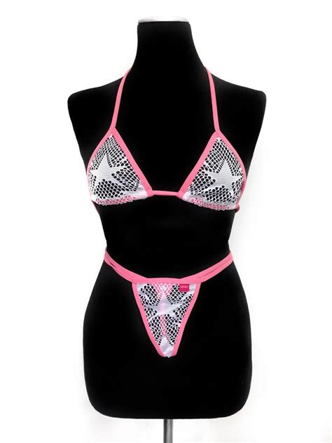 Mesh Stars Micro Bikinis By Oh Lola Swimwear Sexy And Unique