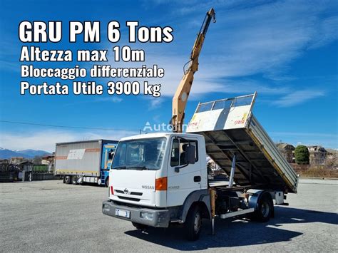 Nissan Atleon Ribaltabile Gru Dump Truck For Sale Italy San