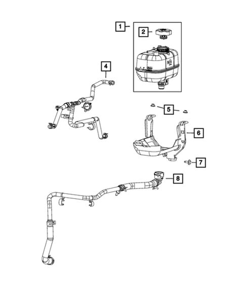 Engine Coolant Reservoir Bottle For Jeep Wrangler Mopar Estores