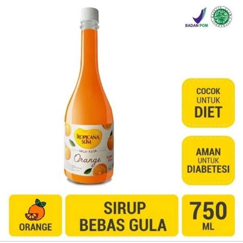 Jual Tropicana Slim Syrup 750ml Orange Shopee Indonesia