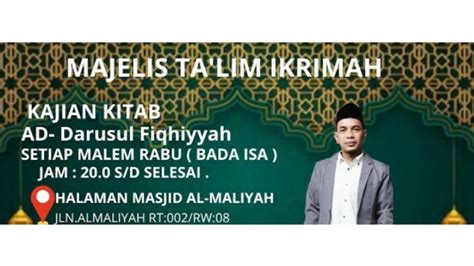 Pengajian Remaja Masjid Al Maliayh YouTube