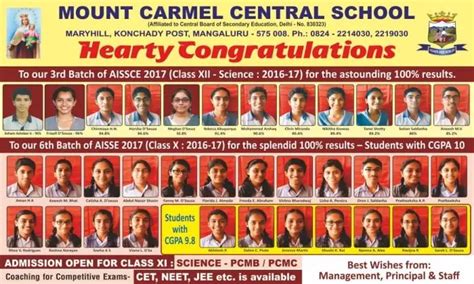 Academic Results Mount Carmel Central School